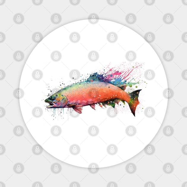 Salmon eggs flying Magnet by Urban Archeology Shop Gallery